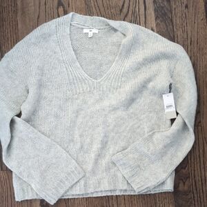 BP Light Gray V-Neck Sweater